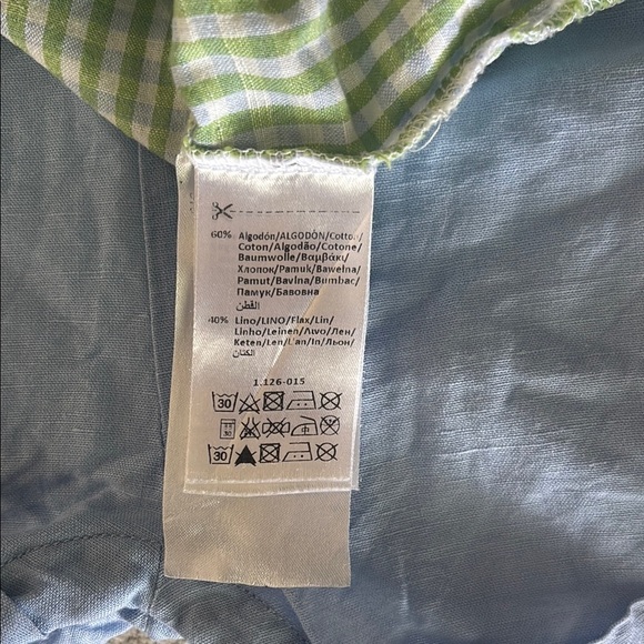 Mayoral Green and White Gingham Button Down Shirt - Picture 8 of 9